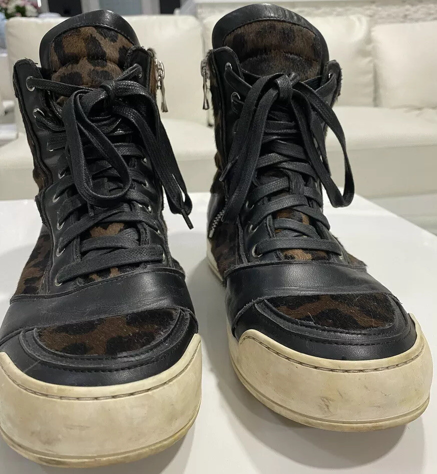Balmain Leopard High Tops Size 41 | eBay display picture 3