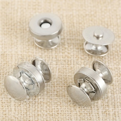 Set of 10 14mm 18mm Magnetic Snap Buttons Press Snaps Handbag Purse Bag Sewing - Picture 9 of 16
