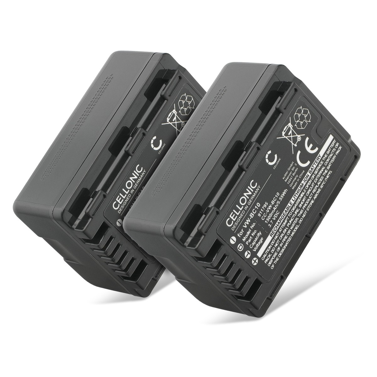 2x Battery for Panasonic HDC-TM70 HDC-SDX1 HC-V520 HC-V500 V500M