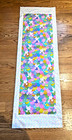 Easter Spring Coffee Table Runner White polkadot backing unlined Handmade