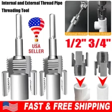 Integrated Internal & External Pipe Threading-Tool, PVC Pipe Threader Kit USA