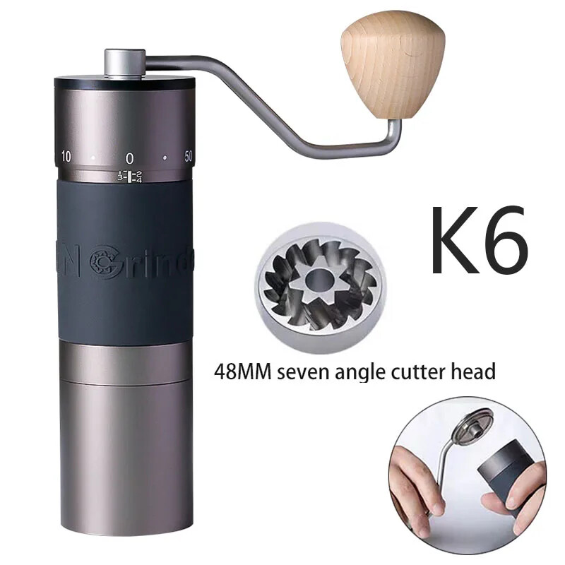 Kingrinder K6 manual coffee grinder portable mill 420stainless
