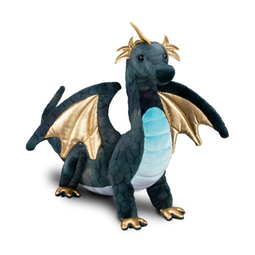 ARAGON the Plush NAVY DRAGON Stuffed Animal - by Douglas Cuddle Toys - #727