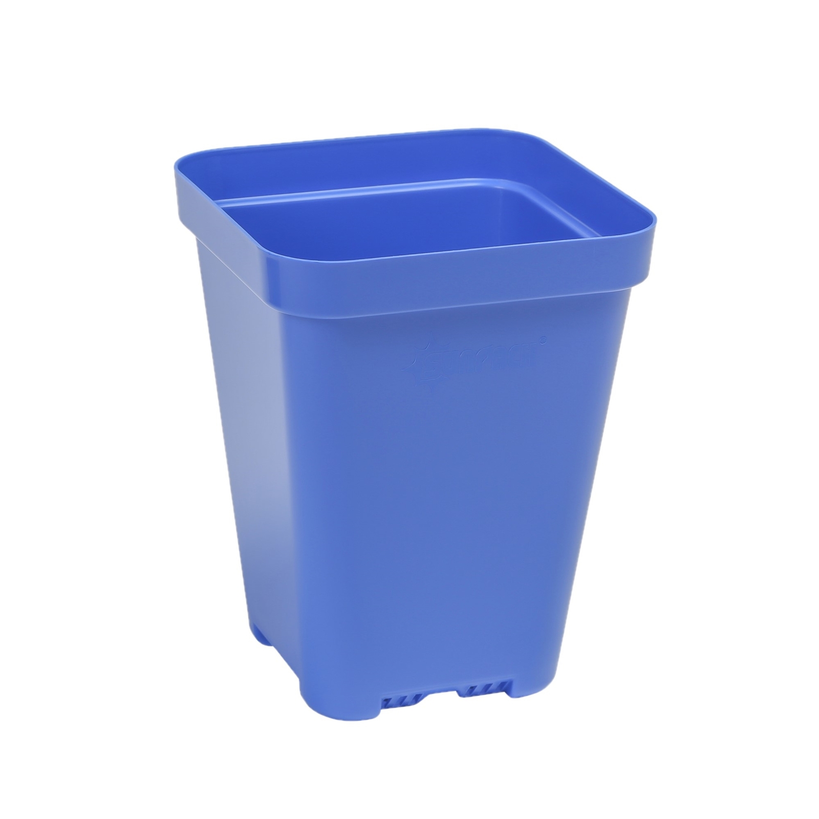 SUNPACK 3.3" x 3.3" Seed Starting Square Insert Pot, Blue, 4" (Pack of 18)