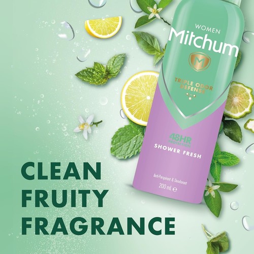 Mitchum Deodorante Aerosol Donna Triplo Odore Defense 48HR Protezione - Foto 3 di 6