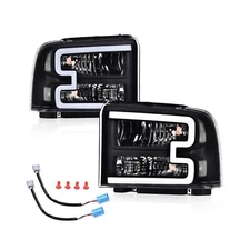 PIT66 LED DRL Headlight Compatible with Ford F250 F350 F450 F550 Super Duty 2...