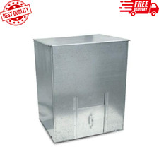 Galvanised Steel Metal Coal Bunker Heavy Bucket Coal Fuel Storage 125KG 5 BAGS