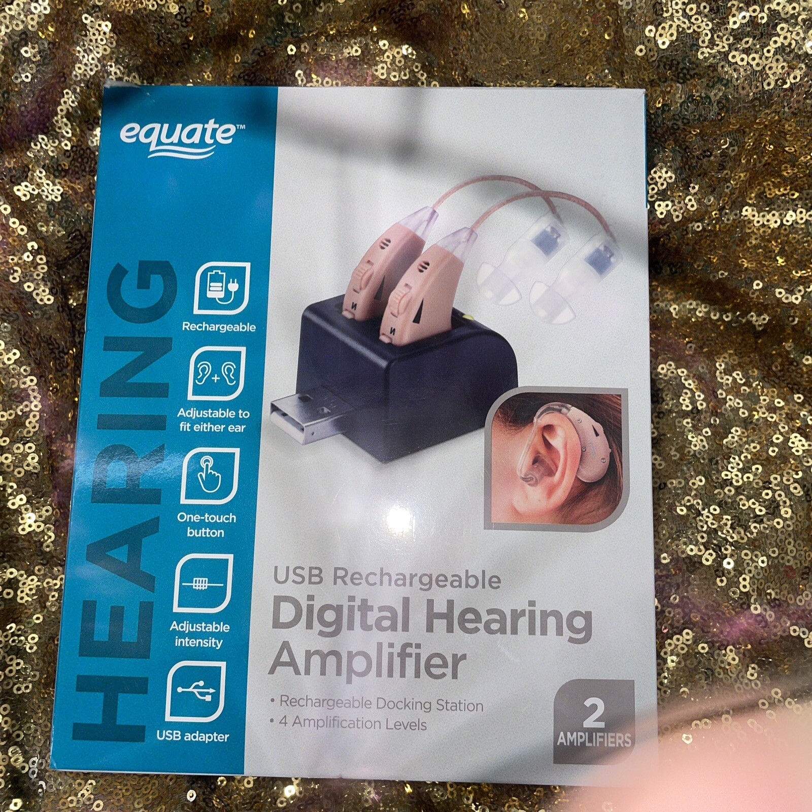 Equate USB Rechargeable Digital Hearing Amplifier for sale online eBay