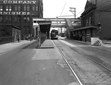 1932 Streetcar Stop at Duquesne Incline, PA Old Photo 8.5