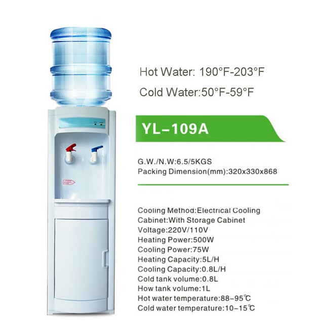 stainless steel water dispenser 5 gallon