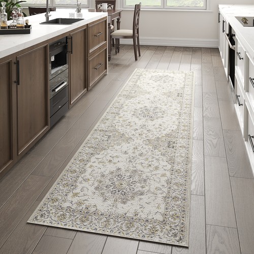 Machine Washable Rug Accent Print Area Rug for Living Room Vintage Indoor Rug - Picture 6 of 36
