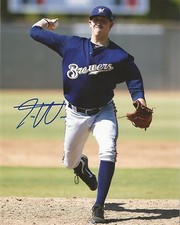 TYLER WAGNER MILWAUKEE BREWERS AUTOGRAPHED SIGNED 8X10 PHOTO W/COA