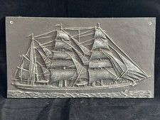 Maritimes Wandbild Segelschiff Gusseisen
