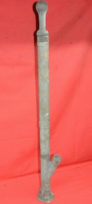 Vintage Hand Sump Bilge Pump Antique Tin Wood Handle Plunger Water