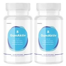 Gumaktiv for Teeth Gum Dental Support for Healthy Gums - 2 Bottles