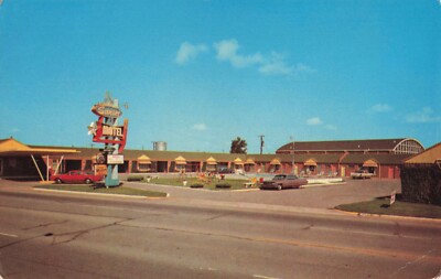 Sayre, Oklahoma Postcard Sunset Motel Route 66 PM  1968   T8
