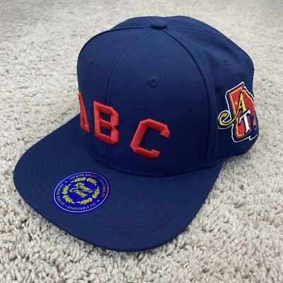 #ad Atlanta Black Crackers Hat City Arch Logo Snapback Rings amp; Crwns NLB Side Patch $22.92