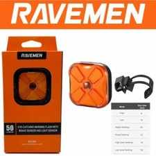Ravemen CL-06 USB Led Bike Rear Red Tail Light 50 Lumens Compact w/ Warning Mode