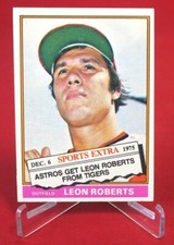 Leon Roberts Sports Extra 1976 Baseball Card TOPPS #292T EX-MT