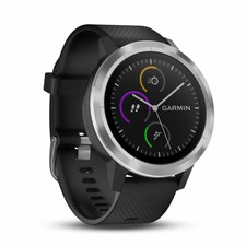 Garmin v�voactive 3 GPS Fitness Smartwatch - Black with Stainless Hardware  for sale online | eBay