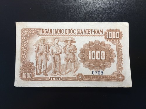 Vietnam 1000 Dong 1951 Specimen Pick 65s AU+ Rare Note - Picture 2 of 2