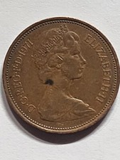1971 New Pence Queen Elizabeth II Circulated Nice Bronze Coin