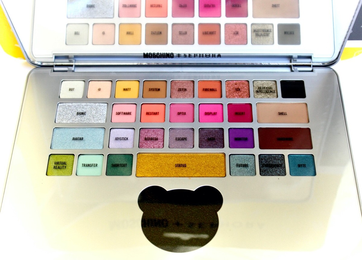 MOSCHINO + SEPHORA Laptop Eyeshadow Palette MATTE,SATIN,SHIMMER