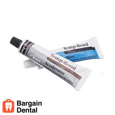 5x Kerr Temp-Bond Regular Eugenol Temporary Cement Plastic Tubes