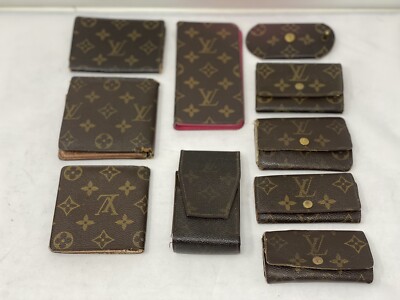 Louis Vuitton Vintage Monogram Cigarette/ Key Case Wallet Phone Cover Lot Of 10