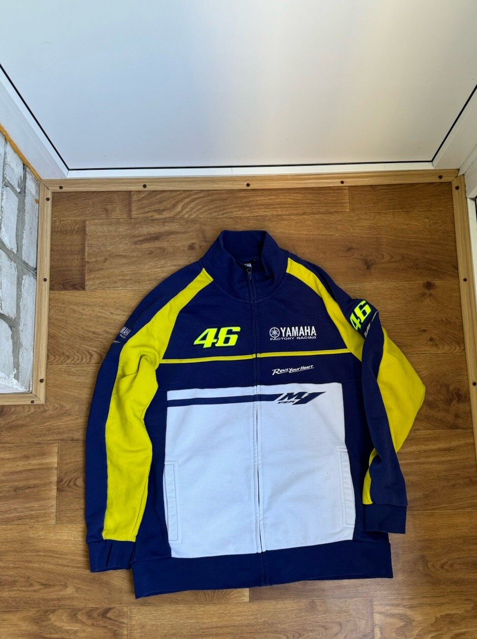 Yamaha Jacket  Large Blue Valentino Rossi VR46 Factory Racing Motorcycle L
