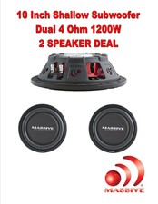 massive 10 inch subwoofers
