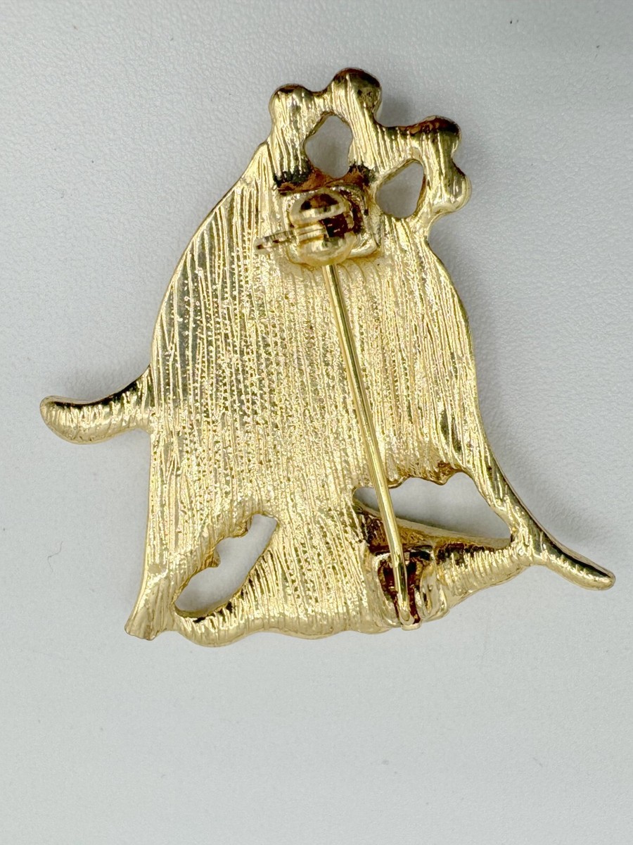 T13-1487 BROOCH GOLD TONE PIN 1.4