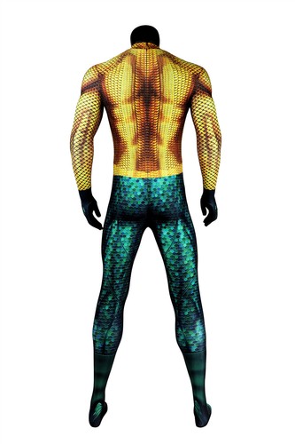 The Aquaman Arthur Curry Cosplay Jumpsuit Costume Outfits Set Halloween - Picture 11 of 27
