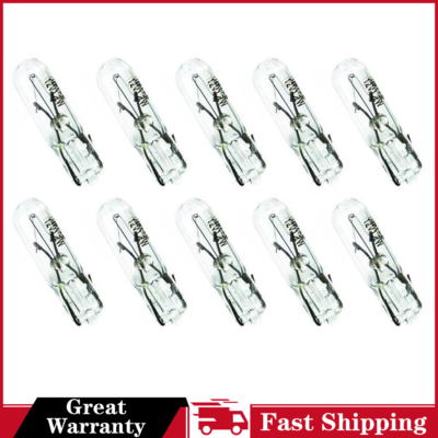 10-Pack Hella 2721 Instrument Panel Light Bulbs - 12V, LED, Fits W2X4.6D T1 (WN20200701A0211)