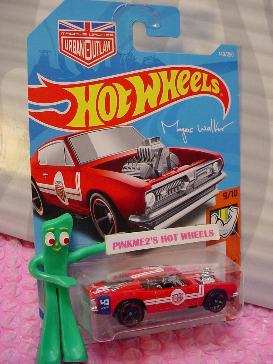 2019 i Hot Wheels KING KUDA #140✰red;URBAN OUTLAW✰MUSCLE MANIA