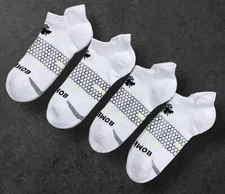 Bombas 4-Pack Ankle Socks White Unisex Socks Size Large NWT