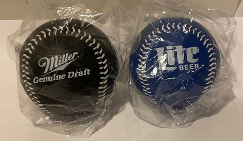 Miller Lite  and Miller Genuine Draft Beer collectible Souvenir Baseballs