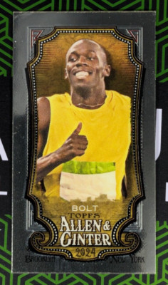 Usain Bolt 2024 Topps Allen & Ginter Chrome Mini Card #208 Jamaican Sprinter