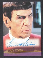 STAR TREK MOVIES HEROES & VILLAINS 2011 AUTOGRAPH CARD #A126 LEONARD NIMOY