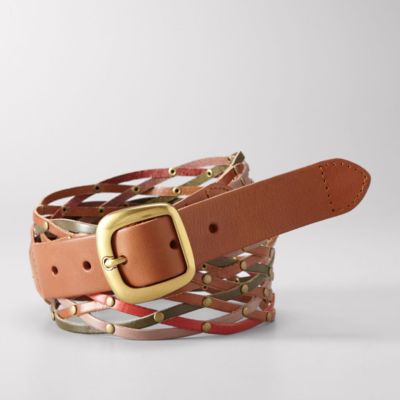 Fossil Women\'s Studded Leather Belt Size S Women Fossil Belt - Etsy main image 4