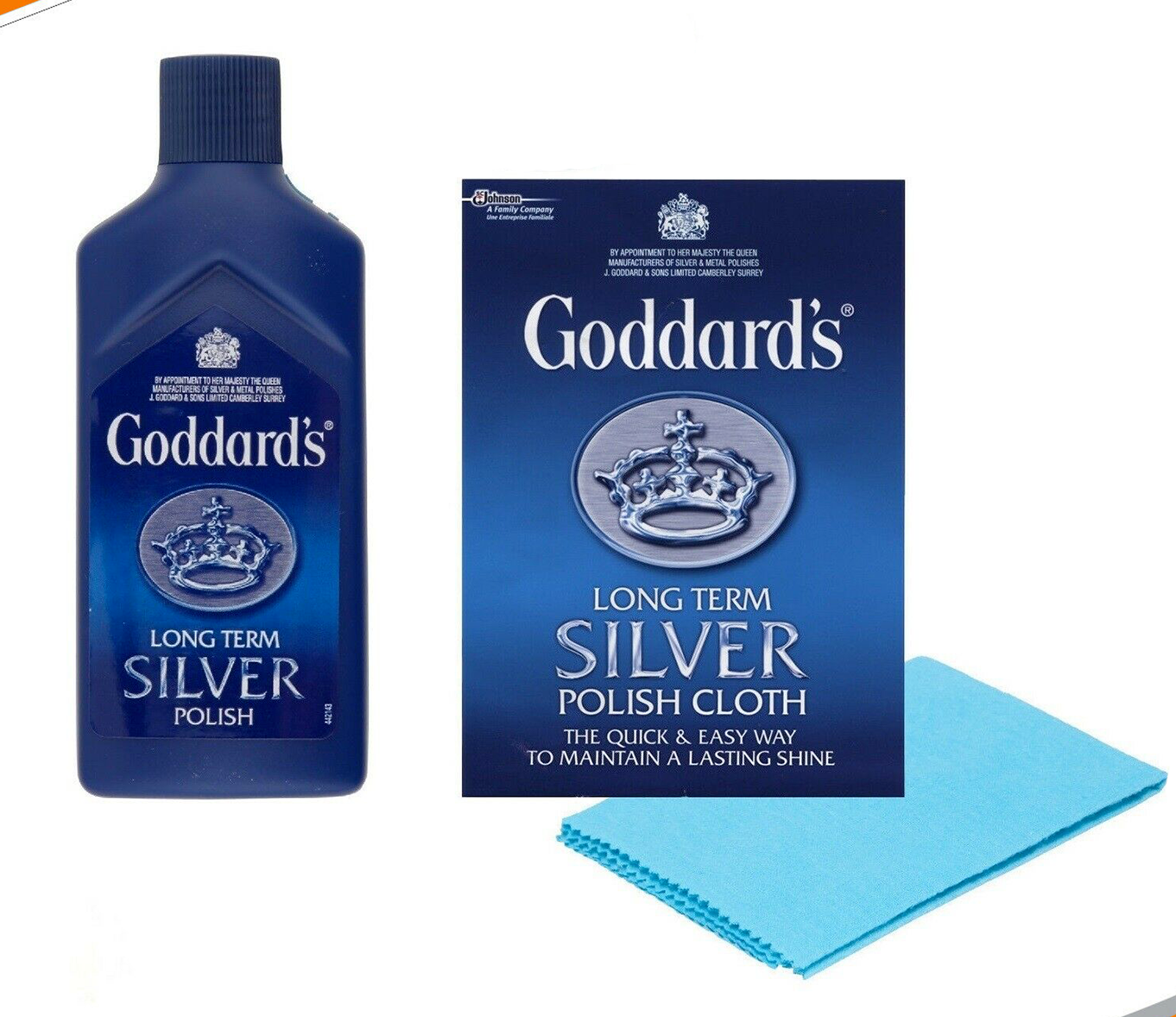 Goddards Silver Jewellery Polish Cloth Cleaner Cleans Long Term