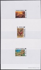 WALLIS AND FUTUNA 1997 Local Life set of 3 large die proofs................B4520