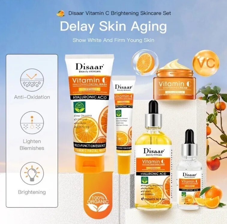 Disaar With Vitamin C And Hydraulic Acid Whitening Anti Aging For Face