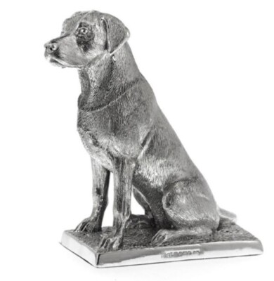 Silber Labrador Modell - vollständig gestempelt Sterlingsilber