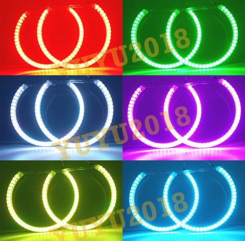 RGB LED halo ring for Mazda 6 Atenza Mazda6 14-15 headlight Bluetooth app DRL - Picture 2 of 36