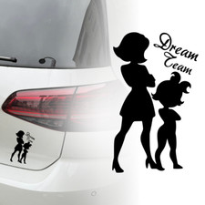 Auto Aufkleber | Mutter Tochter | Kind | Dream Team | Versch. Farben Sticker 540