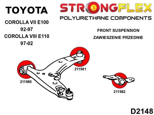 Toyota Front control arm 'Äì rear bush SPORT - Picture 2 of 2