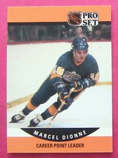 MARCEL DIONNE, 1990-91 SET PROFESIONAL LÍDER DE PUNTOS DE CARRERA #653, KINGS