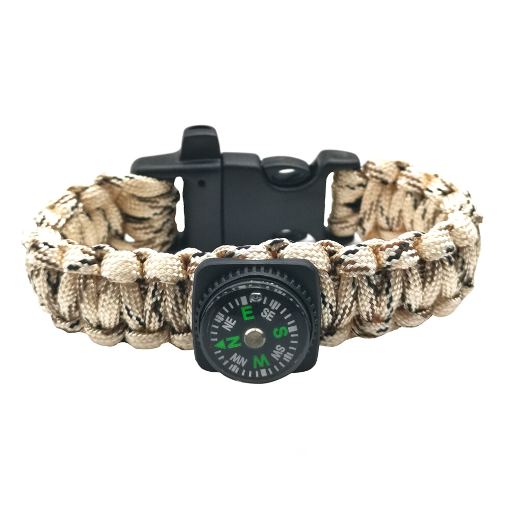 Hot Paracord Rope Compass Whistle Bracelet Wristband Survival Camping Hiking T5 eBay