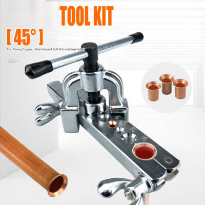 Copper Tube Expander 45 Degree Flaring Tool Kit Used for Reaming Copper Tubes